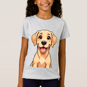 Camiseta Filhote de Retriever Dourado Fofo