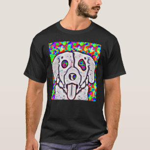 Camiseta Filhote de retriever Labrador branco cachorrinho f