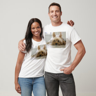 Camiseta filhote de terrier de yorkshire animalzinho cachor