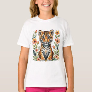 Camiseta Filhote de tigre fofo fofo
