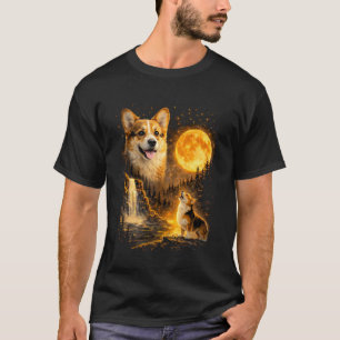 Camiseta Filhote de Welsh Corgi Uivando para seu Protetor S