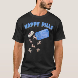 Camiseta Filhote Felino Gato Sphynx Comprimidos Felizes