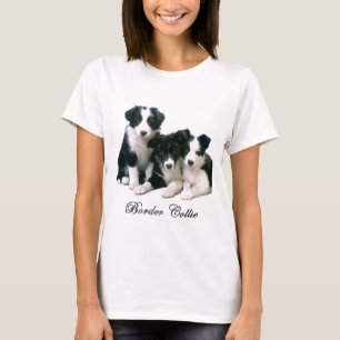 Camiseta Filhotes de cachorro de border collie