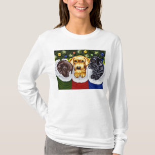 Camiseta Filhotes de cachorro de Labrador da surpresa do