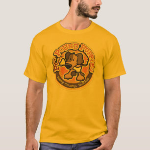 Camiseta Filhotes de cachorro l de melhoramento redondo da