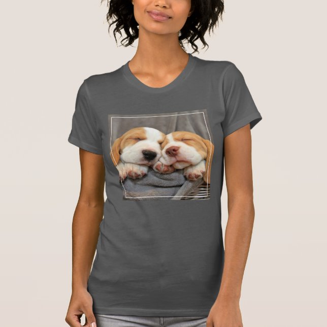 Camiseta Filhotes de cachorro sonolentos (Frente)