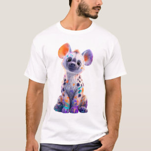 Camiseta Filhotes de Hiena com Tinta Vibrante