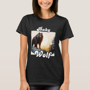 Camiseta Filhotes de Lobos Correspondentes à Tribo Lobos Lu