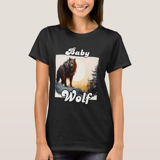 Camiseta Filhotes de Lobos Correspondentes à Tribo Lobos Lu (Frente)