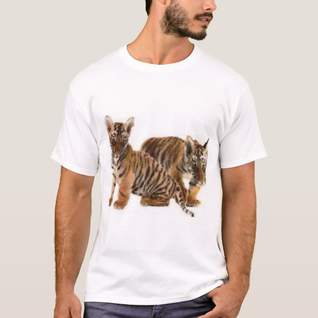 Camiseta filhotes de tigre (Frente)