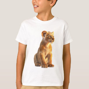 Camiseta Filhotes Majestosos de Leão Dourado