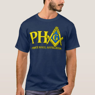 Camiseta Filiação do Príncipe Hall da PHA Masônica Free
