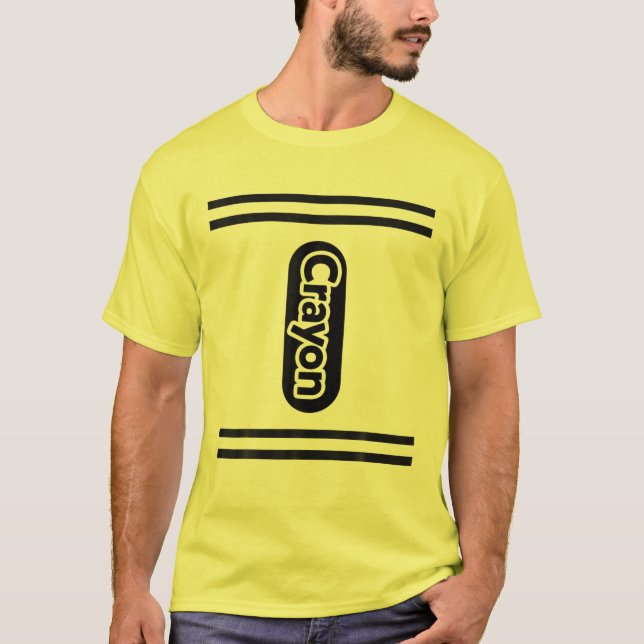 Camiseta Filiais de Grupo Halloween Costume Kids YELLOW Cra (Frente)