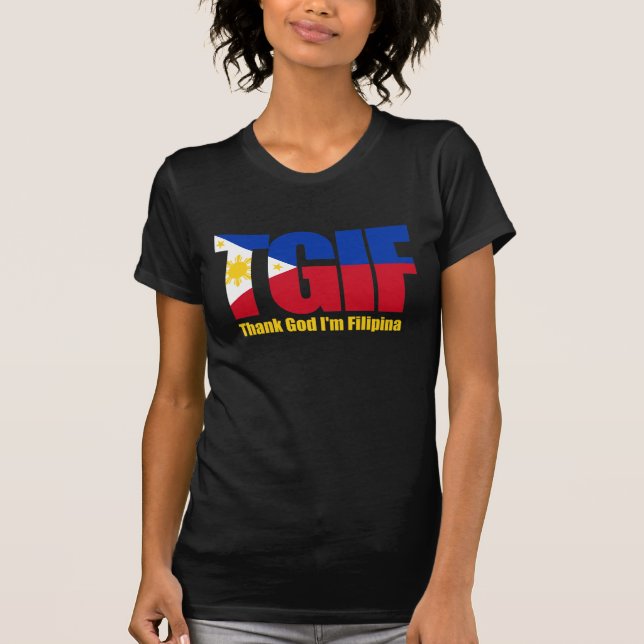 Camiseta Filipina de TGIF com bandeira filipino (Frente)