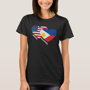 Camiseta Filipinas: Bandeira do Orgulho Americano Filipino
