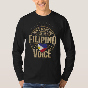 Camiseta Filipinas: Bandeiras para Homens e Mulheres Filipi
