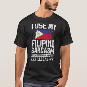 Camiseta Filipinas: Bandeiras para Homens e Mulheres Filipi