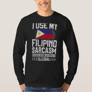 Camiseta Filipinas: Bandeiras para Homens e Mulheres Filipi