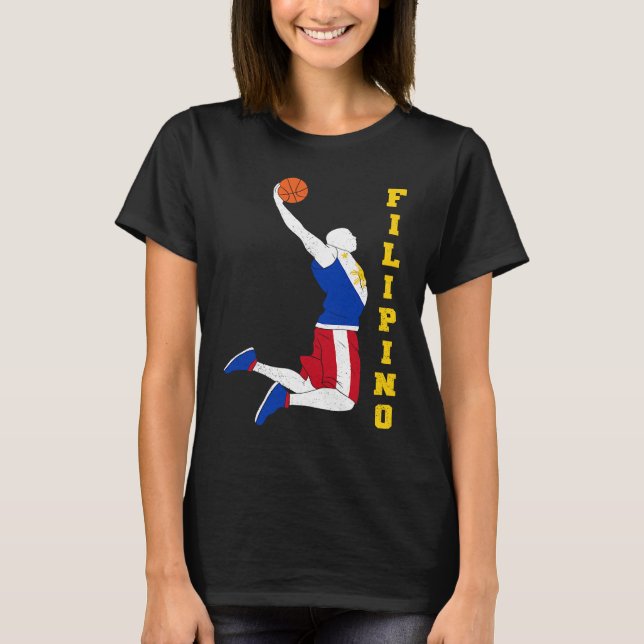 Camiseta Filipinas: Esportes de Basquete de Basquete (Frente)