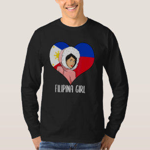 Camiseta Filipinas Filipina Alasca Mulher Menina Bandeira A