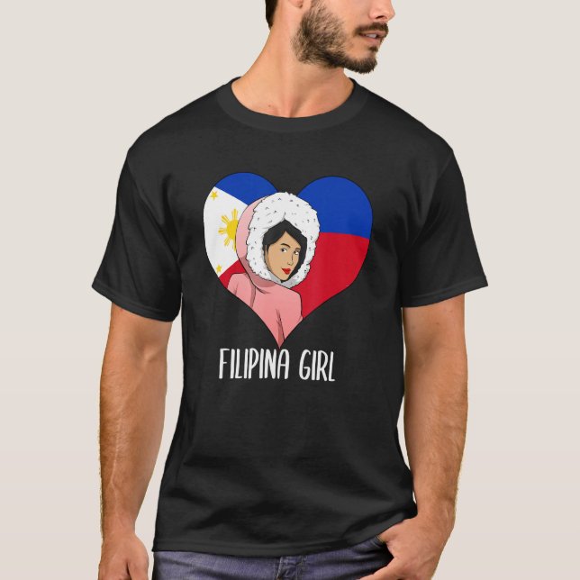 Camiseta Filipinas Filipina Alaska Mulher Flag Alaska (Frente)