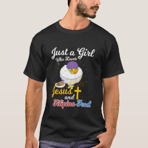 Camiseta Filipinas Filipina Girl ama Jesus Filipino Foo