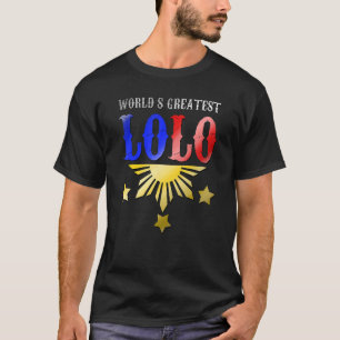 Camiseta Filipinas Filipino Lolo Pai Melhor Pai Uni