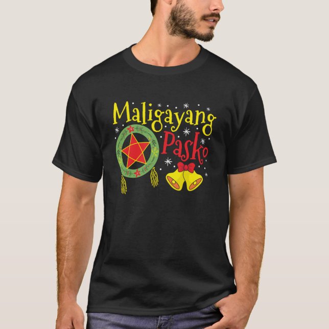 Camiseta Filipinas Filipino Natal Maligayang Pasko (Frente)