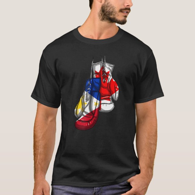 Camiseta Filipinas: Filipino orgulhoso Bandeira do Canadá F (Frente)