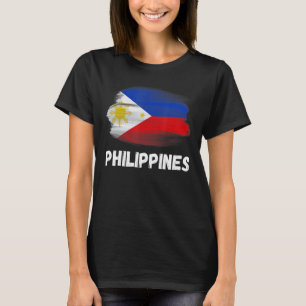 Camiseta Filipinas Flag Prim Retro Pinoy Flag Family Mat