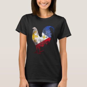 Camiseta Filipinas Gamefowl Filipino Flag Galegos Rooste