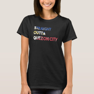 Camiseta Filipinas Ilha Filipino Orgulhoso Straight Outta Q