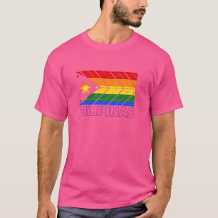 Camiseta Filipinas LGBTQ Filipino Gay Lésbica Ga