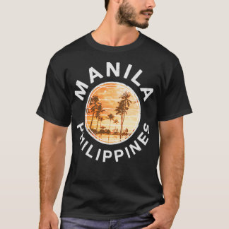 Camiseta Filipinas Manila Retro Sunset Filipino