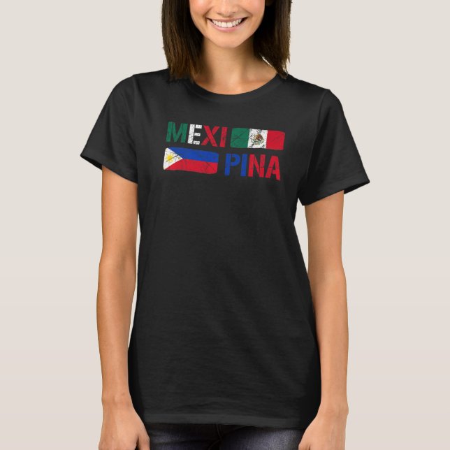 Camiseta Filipinas México Filipina Orgulha Mexipina Orgânic (Frente)