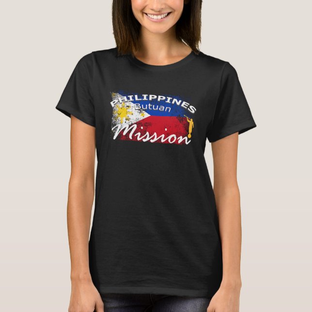 Camiseta Filipinas Missão Mórmon LDS Missionária I (Frente)