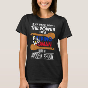 Camiseta Filipinas Mulher filipina Filipina Wooden Spoon A