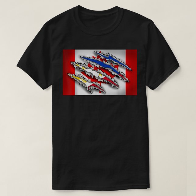 Camiseta Filipinas Ortod Filipino Canadá Flag Sc (Frente do Design)