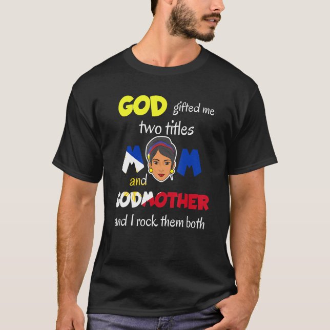Camiseta Filipinas Pinay Filipina Mãe Lola Ninang Godmoth (Frente)