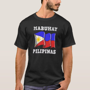 Camiseta Filipinas Pinay Orgulho Filipino Bandeira do País 