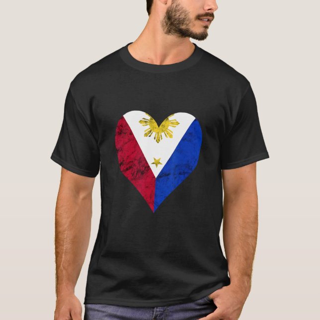 Camiseta Filipinas Pinoy Love Pride Filipino F (Frente)