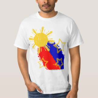 Camiseta Filipinas que disparam na bandeira de Sun e de