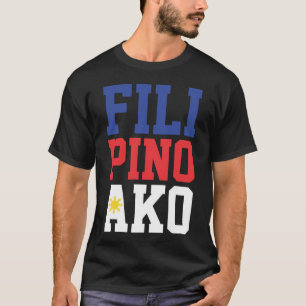 Camiseta Filipino Ako (parte dianteira & parte traseira)