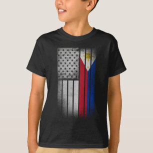 Camiseta Filipino American Flag Filipino Flag