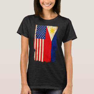 Camiseta Filipino americano Filipinas América EUA Bandeira