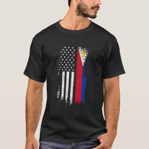 Camiseta Filipino Americano Flag Hoodie Pride Filipinas Ho