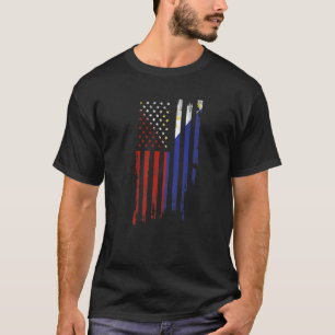 Camiseta Filipino Americano Flag Pride Philipines Afetado
