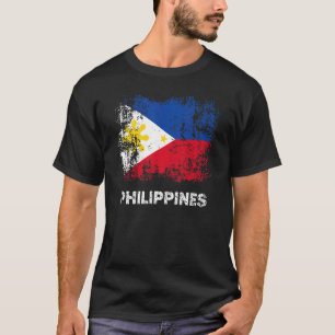 Camiseta Filipino Bandeira Filipino Patriótico Filipinas Fl