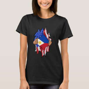 Camiseta Filipino Blod Dentro Me Orud Bandeira Filipinas