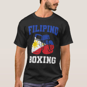 Camiseta Filipino Boxando Luvas Filipinas Orgulho Gift Mens